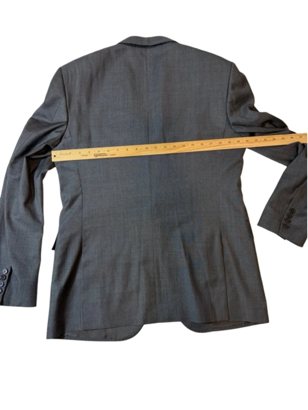 Ralph Lauren Black Label Gray Wool Blazer 42R Italy Luxury Tailored flaw